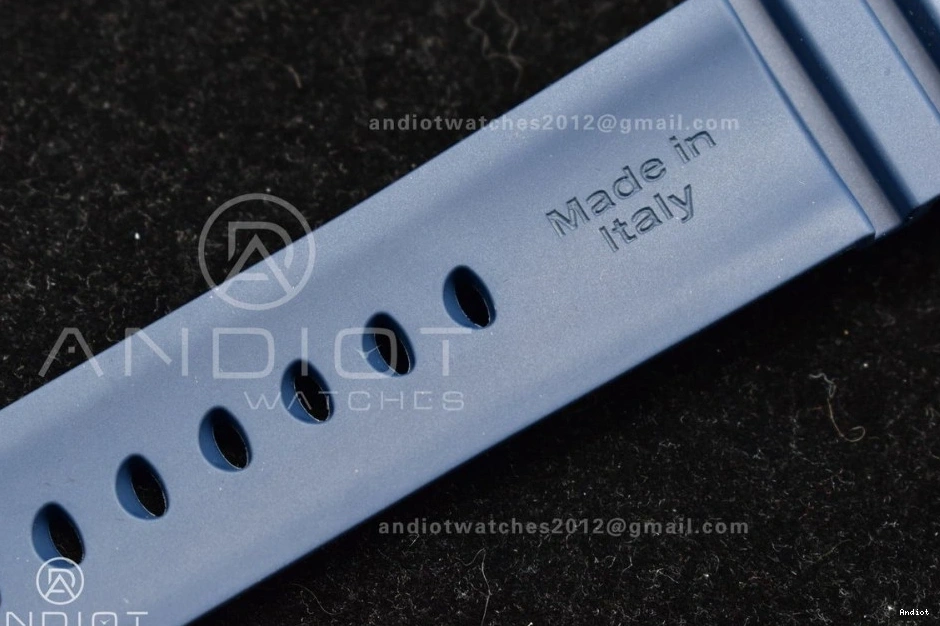 1:1 Blue PAM1232 on Rubber P900 Blue Edition W Best Dial Carbotech SBF Strap 1203